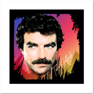 Tom Selleck-Retro Limited Edition Posters and Art